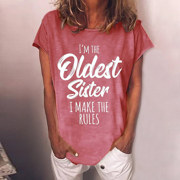 Sister Funny Casual Women T-shirt