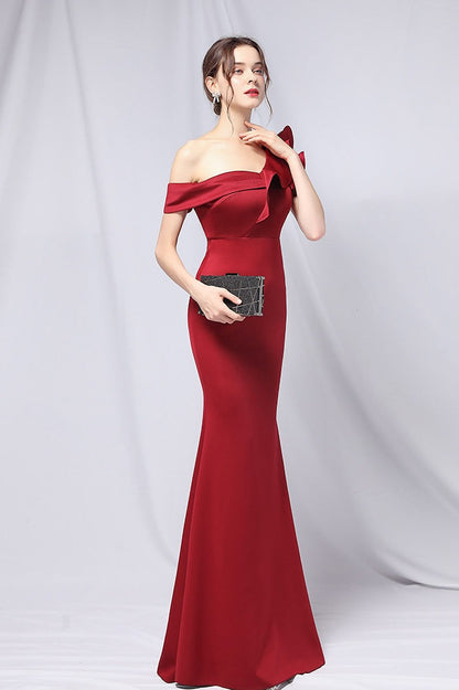 Off Shoulder Mermaid Maxi Party Dress