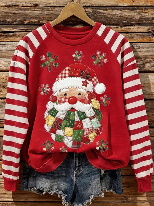 Merry Christmas Printed Women's Oversized Sweatshirt