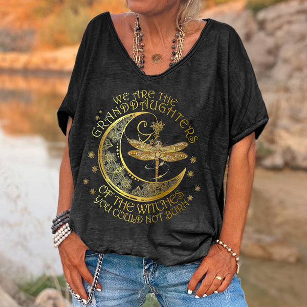 We Are The Granddaughters Of The Witches You Could Not Burn Printed Women's T-shirt