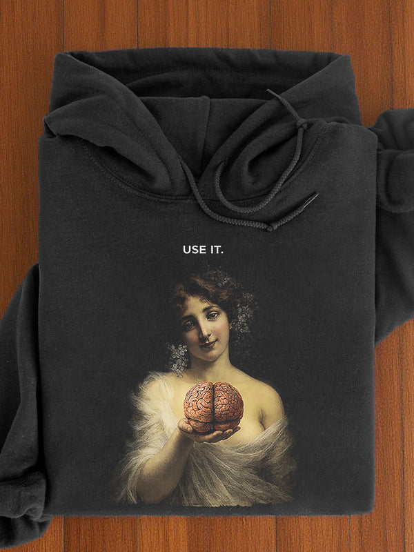 Use It Art Print Casual Hoodie Sweatshirt