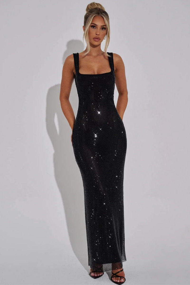 Sequin Rhinestone Bodycon Party Dress