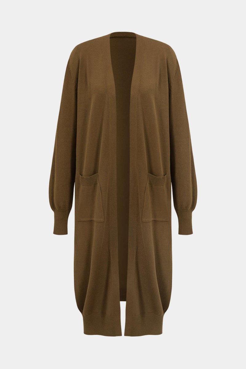 3pc Sweater Pocket Drawstring Pants Set - MISMIMCWKC2411050007-COFFEE-S