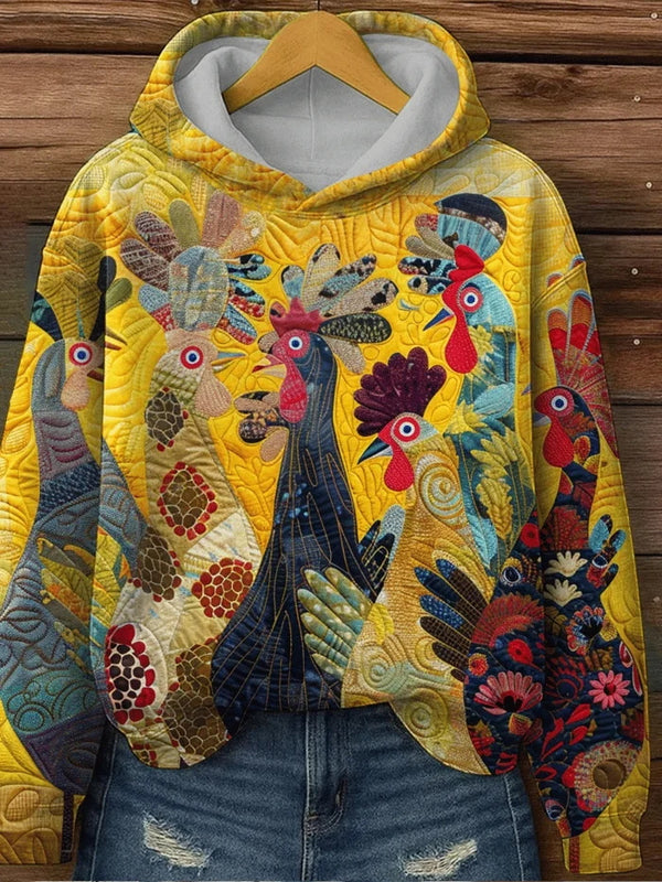 Thanksgiving Turkey Printed Women's Hoodie
