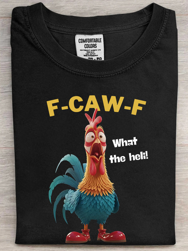 F-Caw-F Funny Printed Unisex Oversized T-shirt