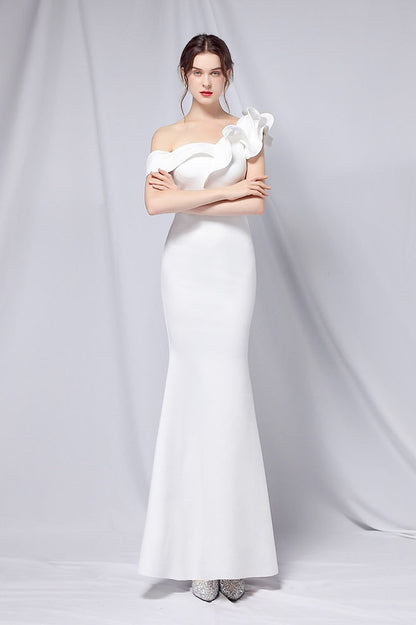 Off Shoulder Mermaid Maxi Party Dress