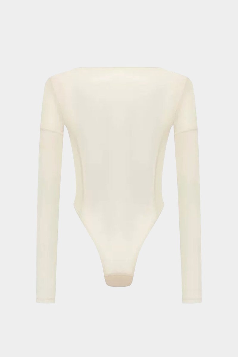 Abstract Print Long - Sleeve Bodysuit - MISMIMCWTO2410290081-BEIGE-XS