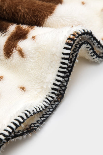 Abstract Print Stitching Detail Skirt - MISMIMCWBK2411270103-WHITE-XS