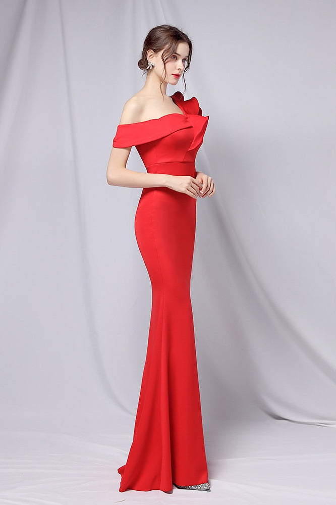 Off Shoulder Mermaid Maxi Party Dress