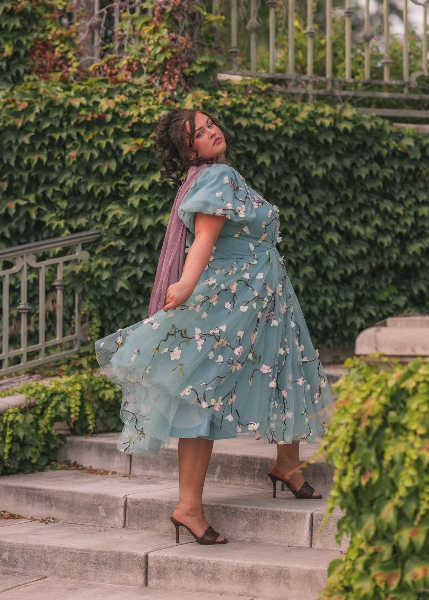 Almond Blossom Dress - MISMIJK24299-W-BLU-XXS