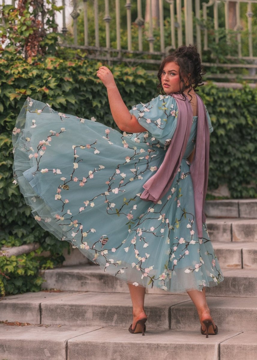 Almond Blossom Dress - MISMIJK24299-W-BLU-XXS