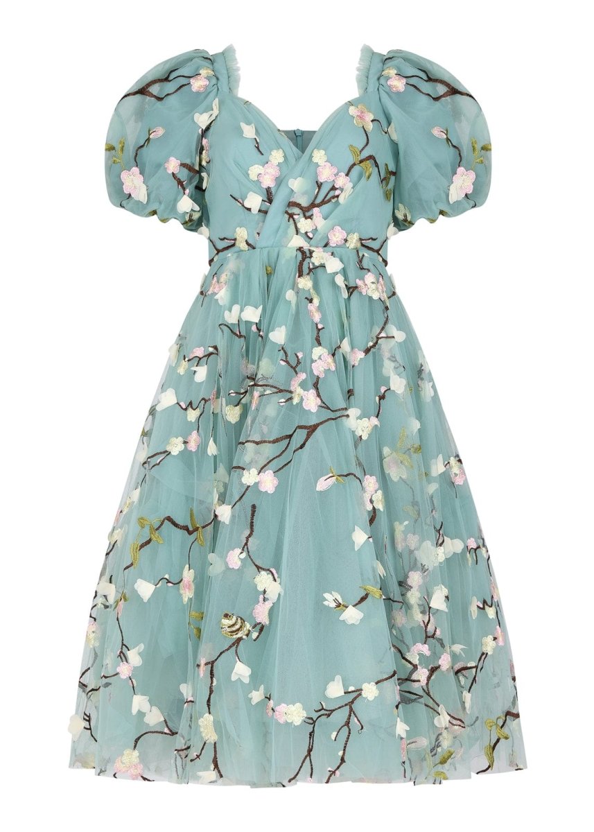 Almond Blossom Dress - MISMIJK24299-W-BLU-XXS
