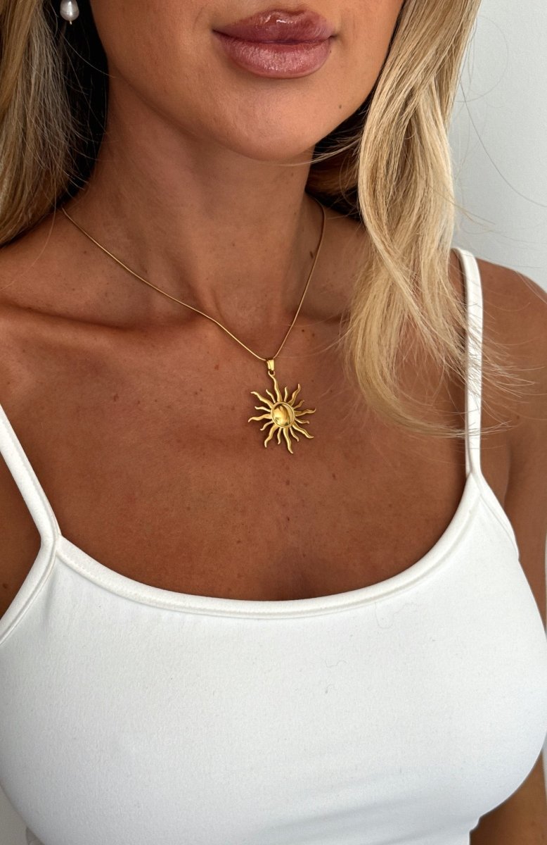 Amity Necklace Gold - MISMIEXKMA127-1-O/S