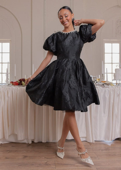 Angelina Dress - MISMIJK2476-W-BLK-XXS