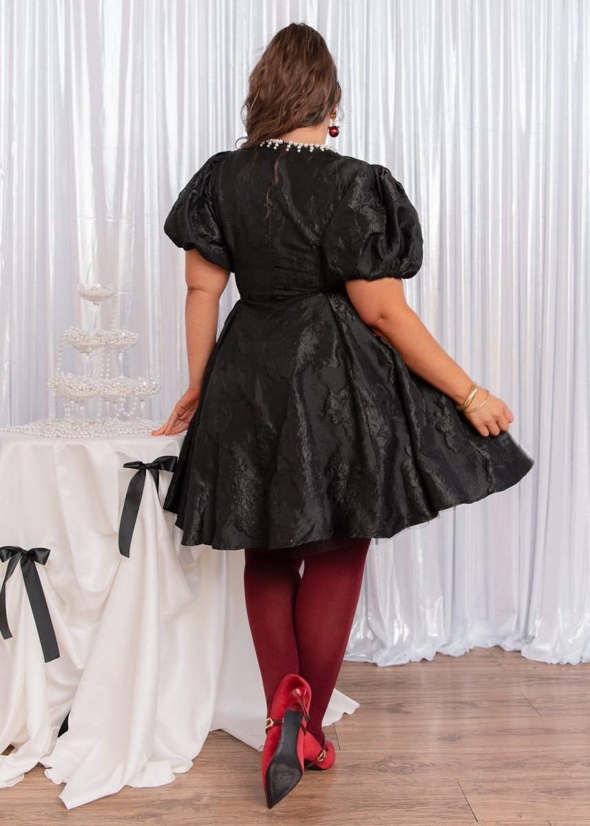 Angelina Dress - MISMIJK2476-W-BLK-XXS