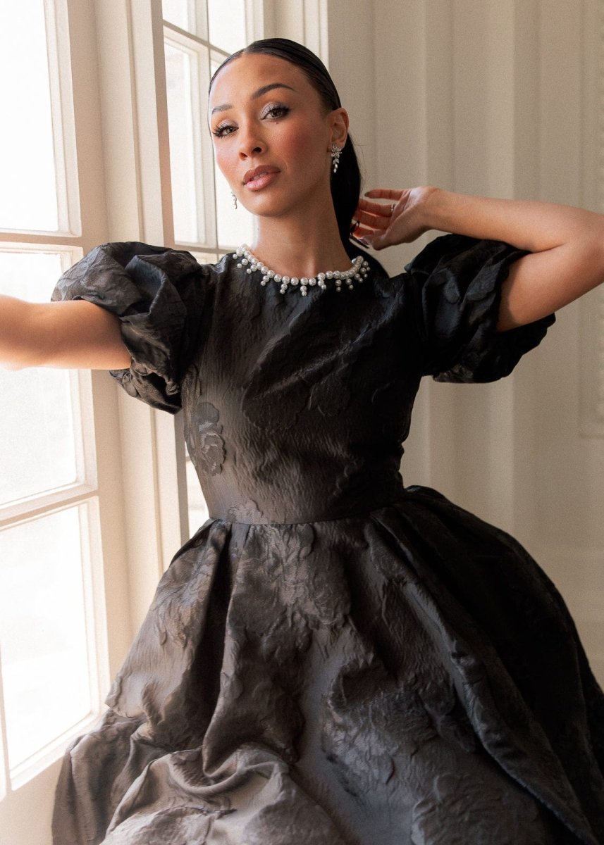 Angelina Dress - MISMIJK2476-W-BLK-XXS