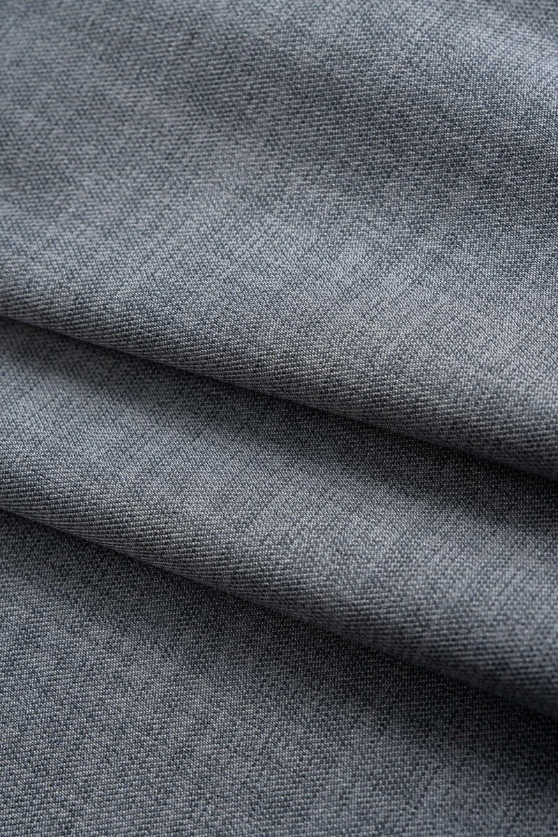 Asymmetrical Notched Lapel Belted Long Sleeve Mini Dress - MISMIMCWDC2510140044-GRAY MELANGE-XS