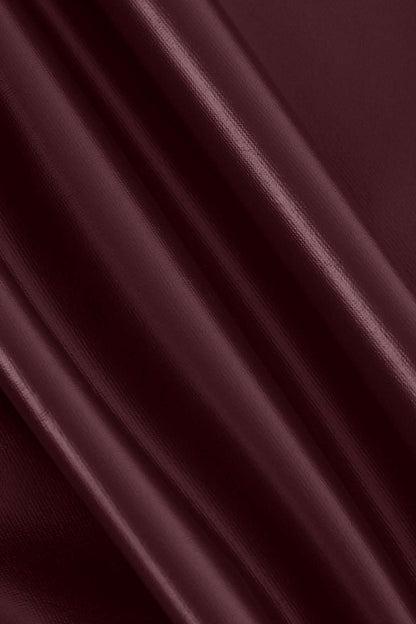 Basic Faux Leather Cropped Tee - MISMIMCWTS2209150004-BROWN-XS