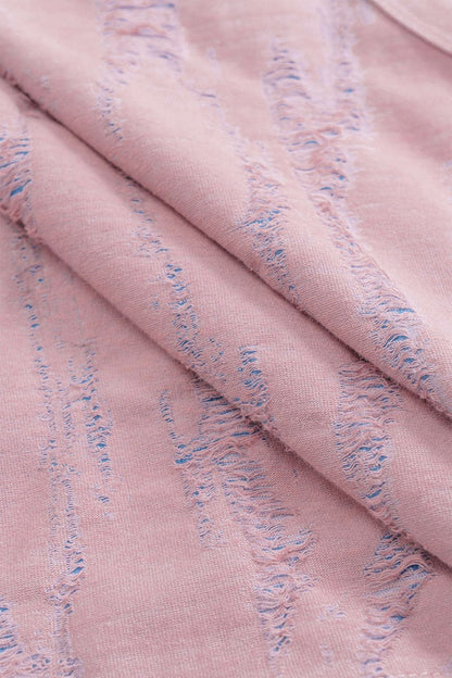 Basic Ripped Tank Top - MISMIMCWTT2504080044-PINK-XS