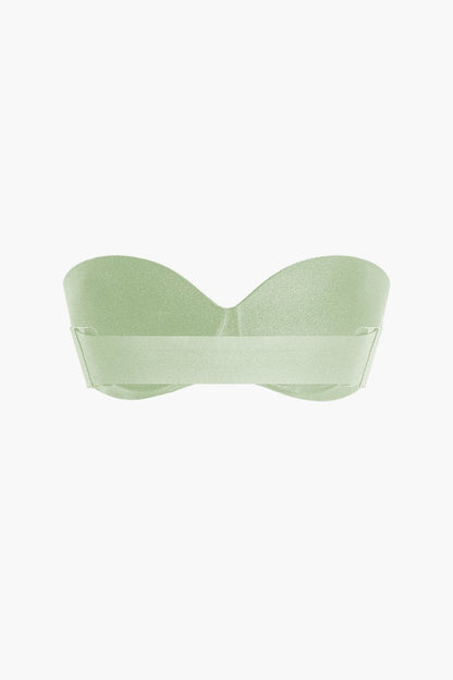 Basic Strapless Bustier Bra - MISMIMCWLW2405200130-SAGE-XS