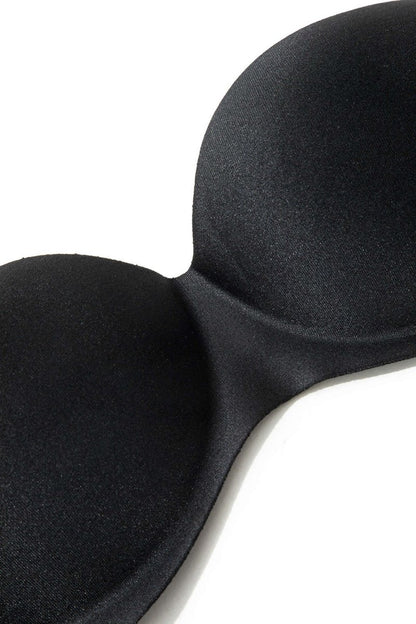 Basic Strapless Bustier Bra - MISMIMCWLW2405200130-BLACK-XS