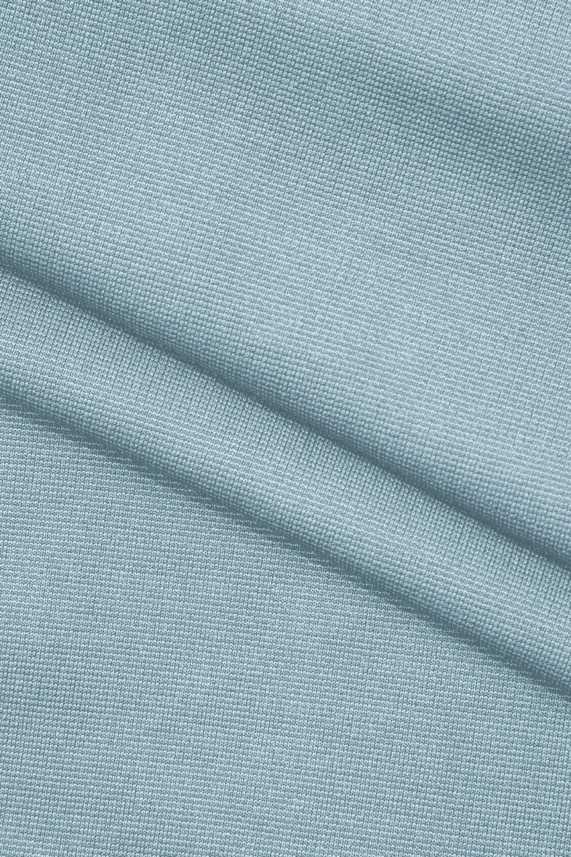 Basic V - neck Strapless Bodysuit - MISMIMCWTO2401250002-BABY BLUE-S