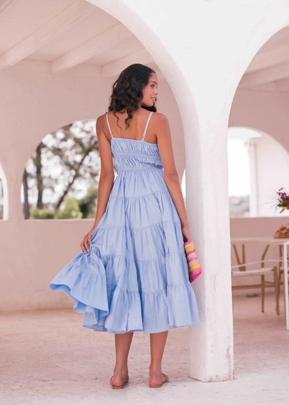 Birdie Dress Blue - MISMIJK24049-W-BLU-XXS