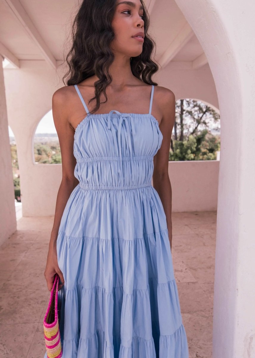 Birdie Dress Blue - MISMIJK24049-W-BLU-XXS