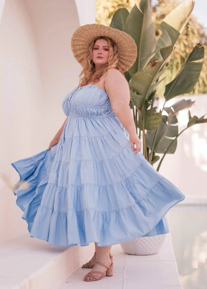 Birdie Dress Blue - MISMIJK24049-W-BLU-XXS