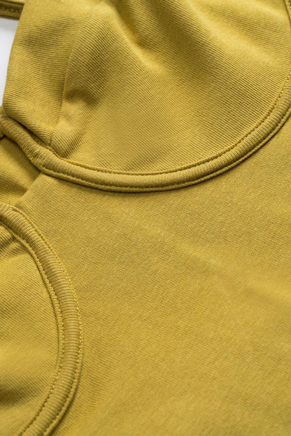 Bustier Slip Sleeveless Bodysuit - MISMIMCWTO2502060037-YELLOW-XS