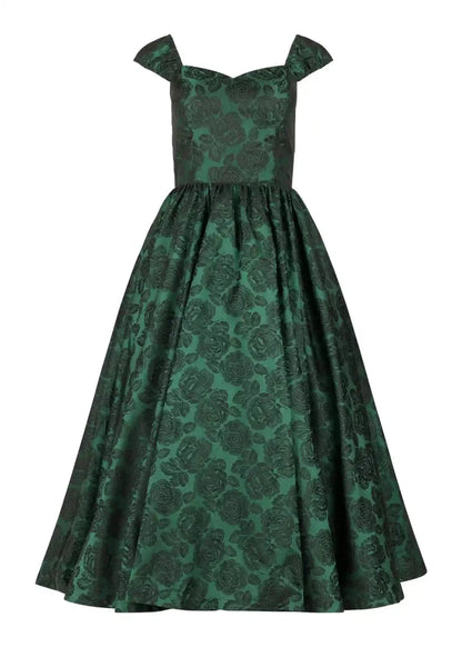 Campbell Midi Corset Dress Green - MISMIJK2483-W-GRN-00