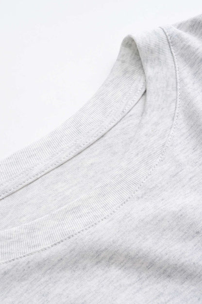 Car Letter Digital Pattern Print Loose Sleeveless T-Shirt - MISMIMCWTS2503100020-GRAY MELANGE-XS