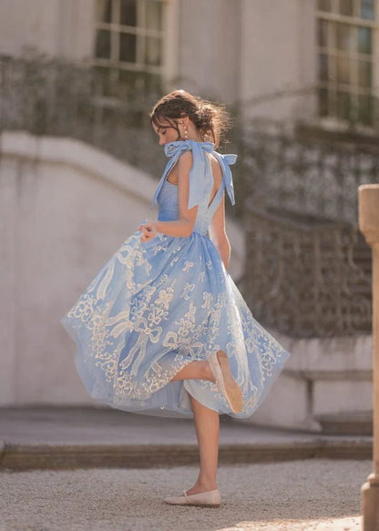 Cindy Dress - MISMIJK24175-W-BLU-XXS