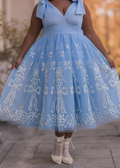 Cindy Dress - MISMIJK24175-W-BLU-XXS