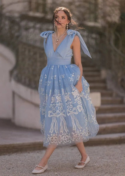 Cindy Dress - MISMIJK24175-W-BLU-XXS