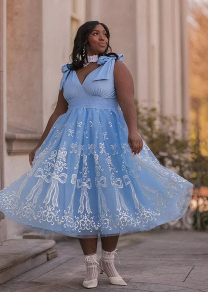 Cindy Dress - MISMIJK24175-W-BLU-XXS