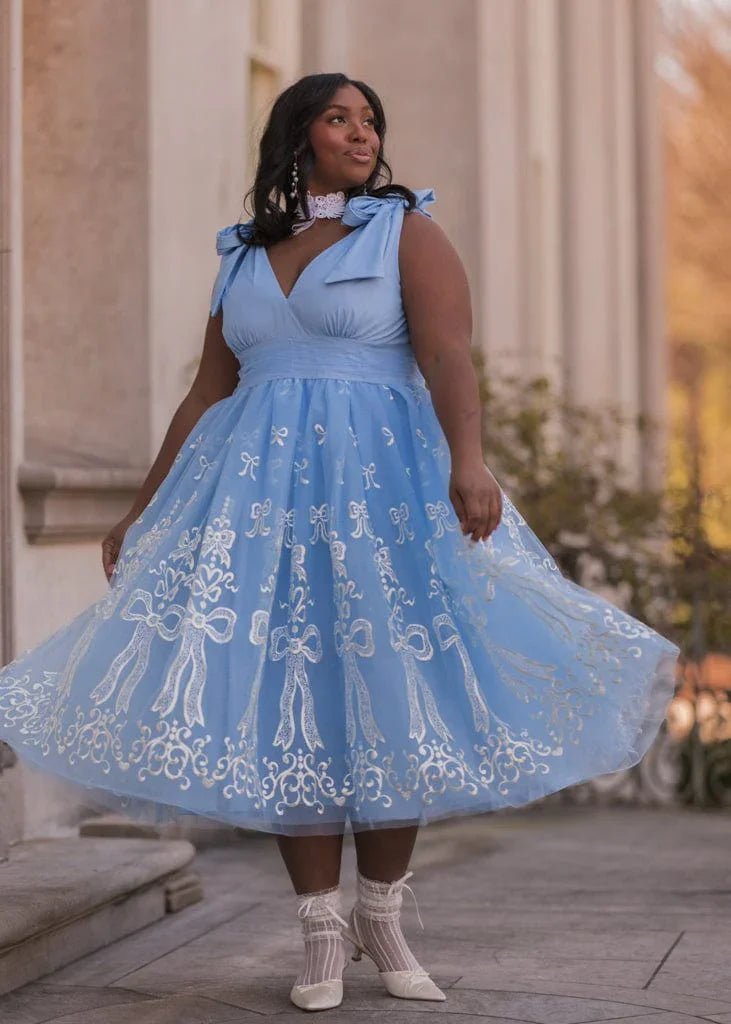 Cindy Dress - MISMIJK24175-W-BLU-XXS