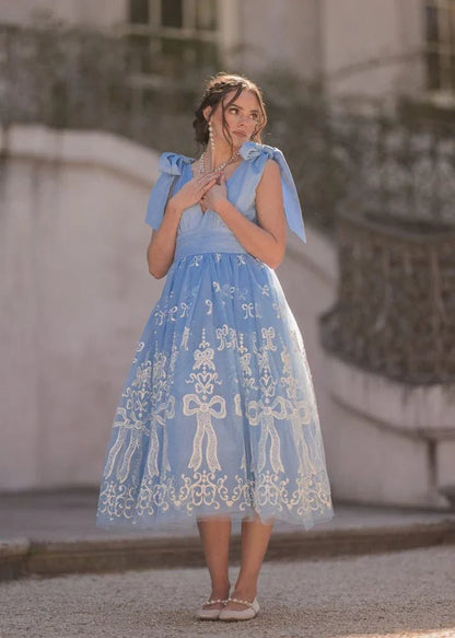 Cindy Dress - MISMIJK24175-W-BLU-XXS