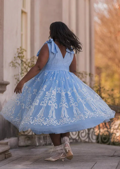 Cindy Dress - MISMIJK24175-W-BLU-XXS