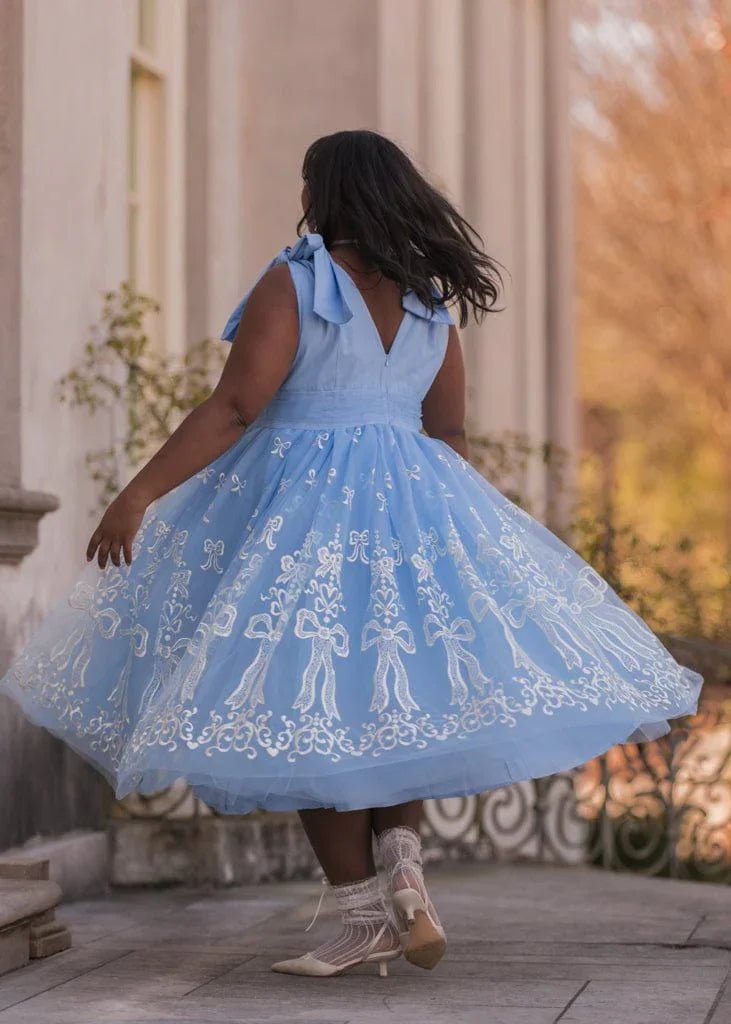 Cindy Dress - MISMIJK24175-W-BLU-XXS