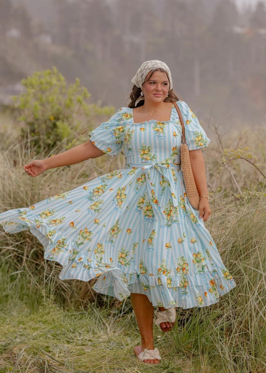 Citrus Dress - MISMIJK2415-W-BLU-XXS