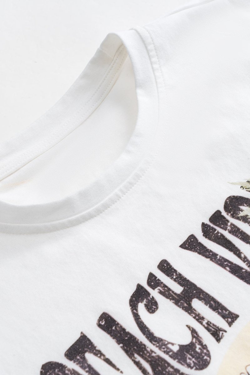 Coconut Palm Car Letter Print Tank Top - MISMIMCWTT2501230111-WHITE-XS