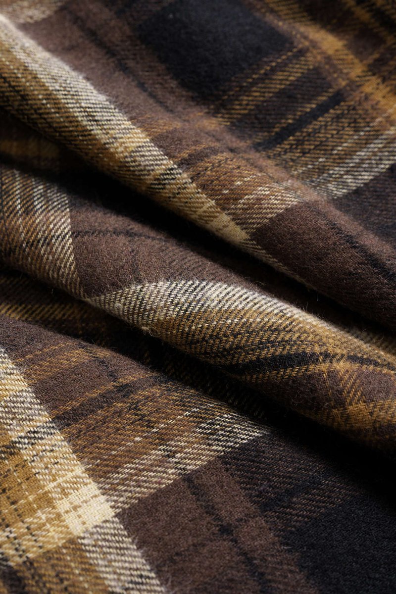 Color Block Plaid Print Faux Leather Patchwork Tie - Up Asymmetrical Pocket Skirt - MISMIMCWBK2509160042-Contrast Color-XS