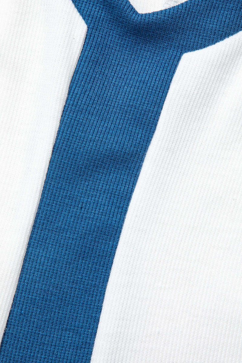 Colorblock V - neck Ribbed Split Maxi Dress - MISMIMCWKD2310120106-Contrast Color-XS