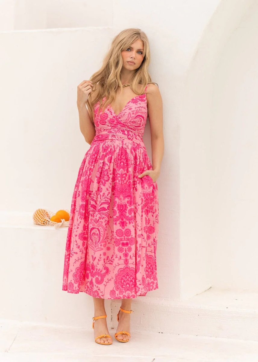 Coral Cove Dress - MISMIJK2408-W-PNK-XXS