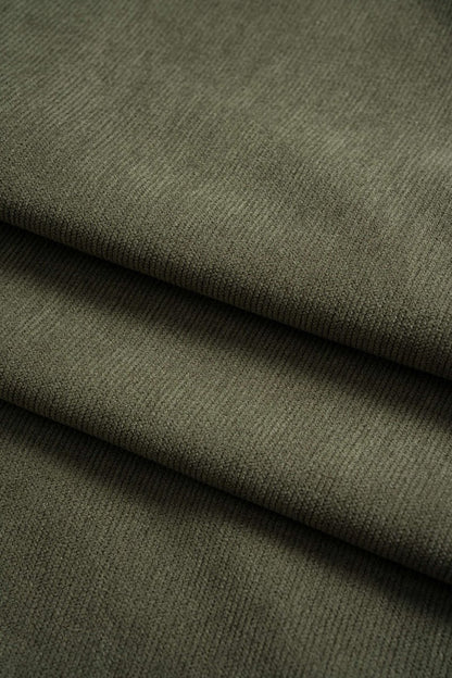 Corduroy Wide Leg Trousers - MISMIMCWBT2508290002-OLIVE-XS