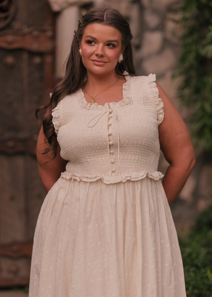 Courtney Dress - MISMIJK2451-W-CRM-XXS