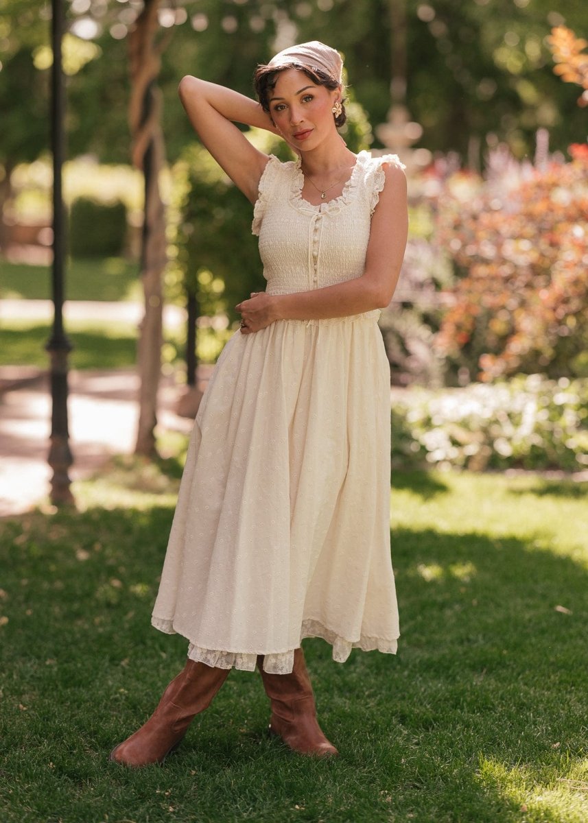 Courtney Dress - MISMIJK2451-W-CRM-XXS