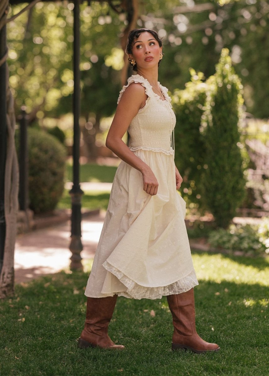 Courtney Dress - MISMIJK2451-W-CRM-XXS