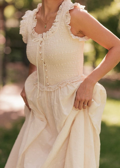 Courtney Dress - MISMIJK2451-W-CRM-XXS